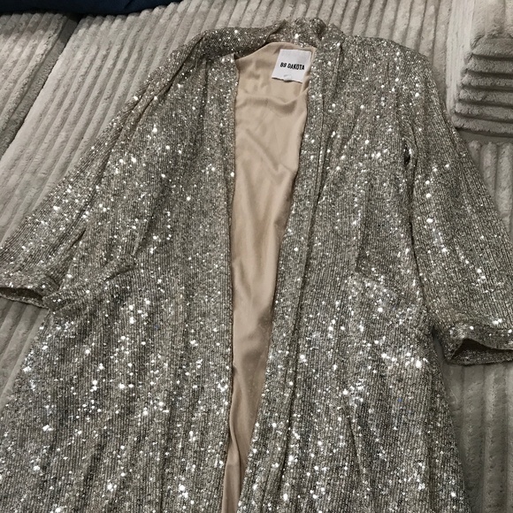 Sequin long Jacket by BB Dakota - Picture 1 of 5